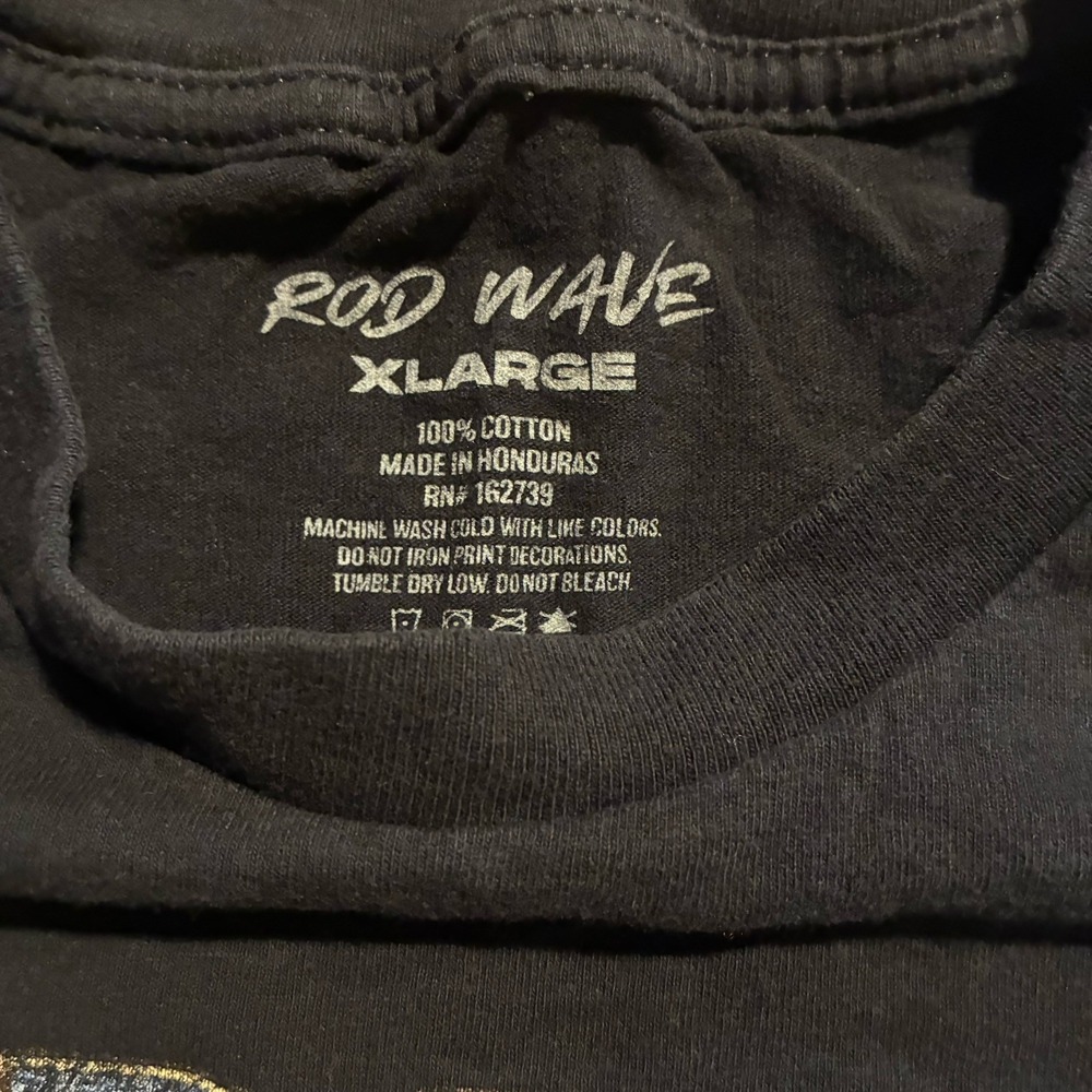 Rod Wave Soulfly  Men's XL Black Graphic Short Sleeve T-Shirt - Picture 2 of 3